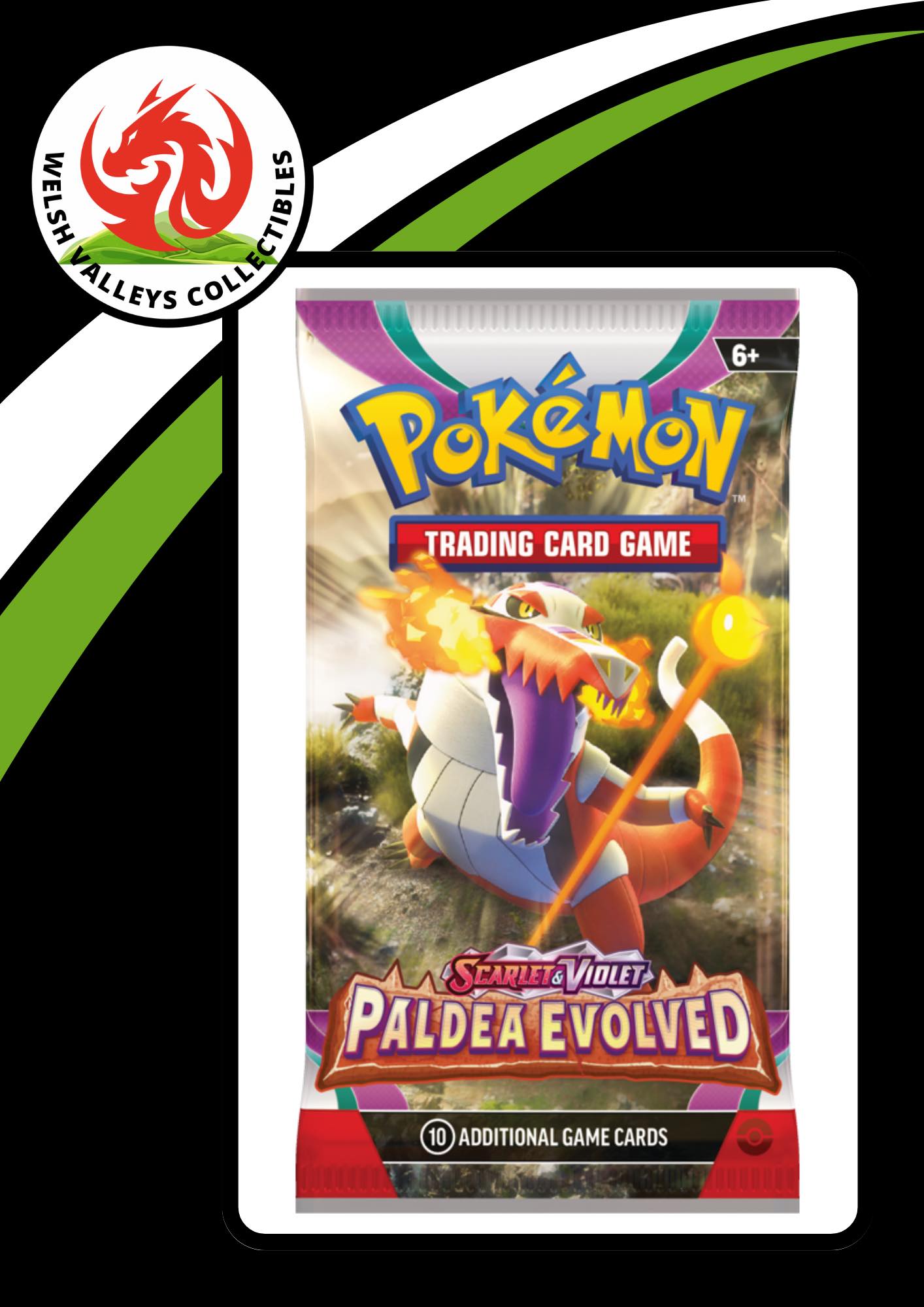 Pokemon TCG: Scarlet & Violet- Paldea Evolved Booster Pack (Contains 10 Cards)